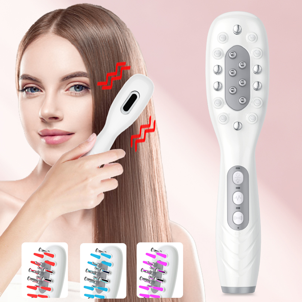 Hair Growth Serum Oil - ไฟฟ้า Hair Growth หวีน้ํามัน Applicator สีแดงสีฟ้า