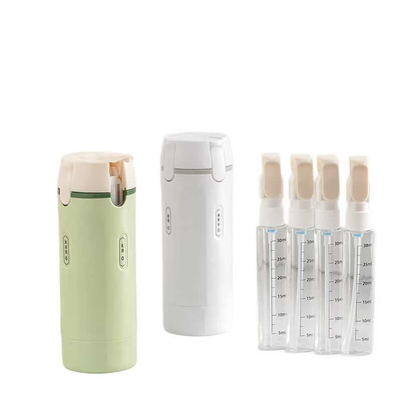 Dry Shampoo Travel - ขวดเดินทาง 4-in-1 ป้องกันการรั่วซึม พร้อมหัวปั๊มสำหรับแชมพู โลชั่น ครีมนวดผม