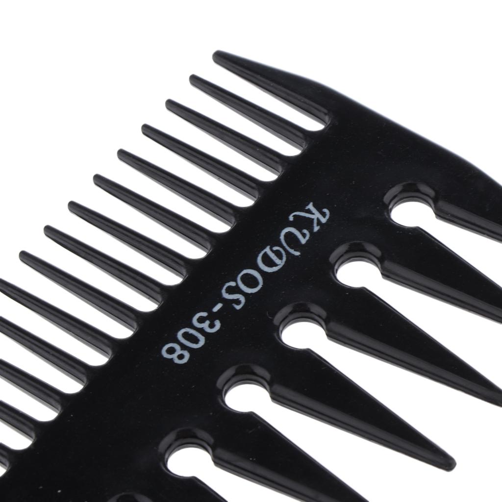 Hair Care Color - หวีพลาสติกทนทาน ป้องกันไฟฟ้าสถิตย์ หวีซี่กว้าง สำหรับจัดแต่งทรงผมหยิก ดูแลและทำสีผม