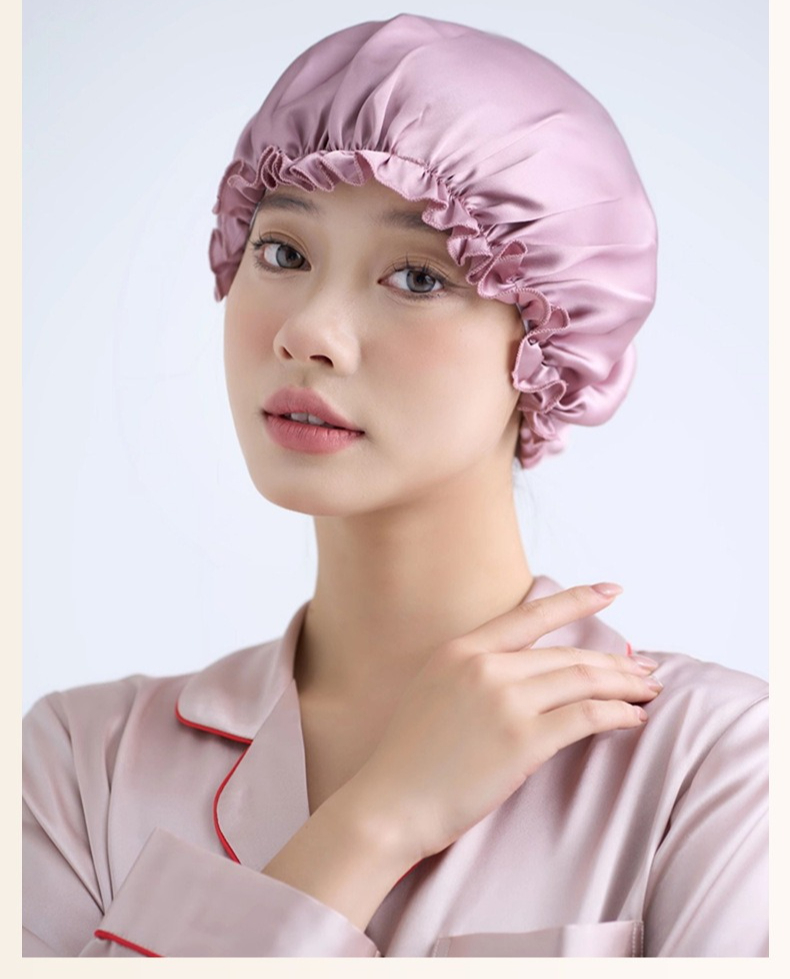 Hair Care Sunsilk - หมวกคลุมผมไหม 19 มม. 100% ไหมมัลเบอร์รี่ หมวกคลุมผมสำหรับผู้หญิง