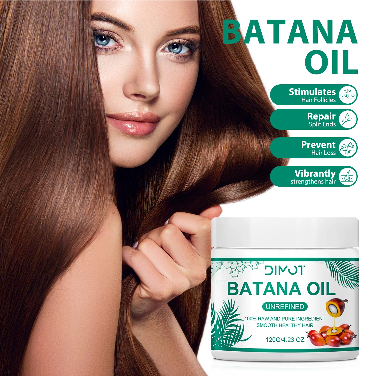 มาส์กผม น้ำมันบาตานา น้ำมันบำร - Hair Care Organic บทวิจารณ์และราคา