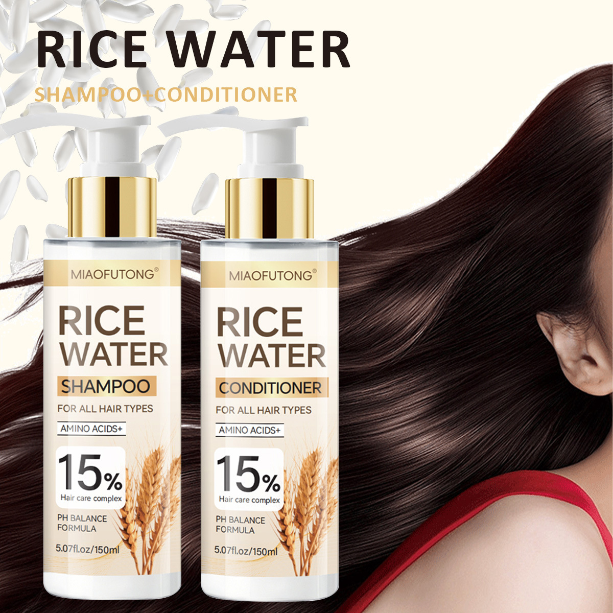 แชมพูน้ำข้าว ครีมนวดผม น้ำข้าว - Hair Care With Rice Water บทวิจารณ์และราคา