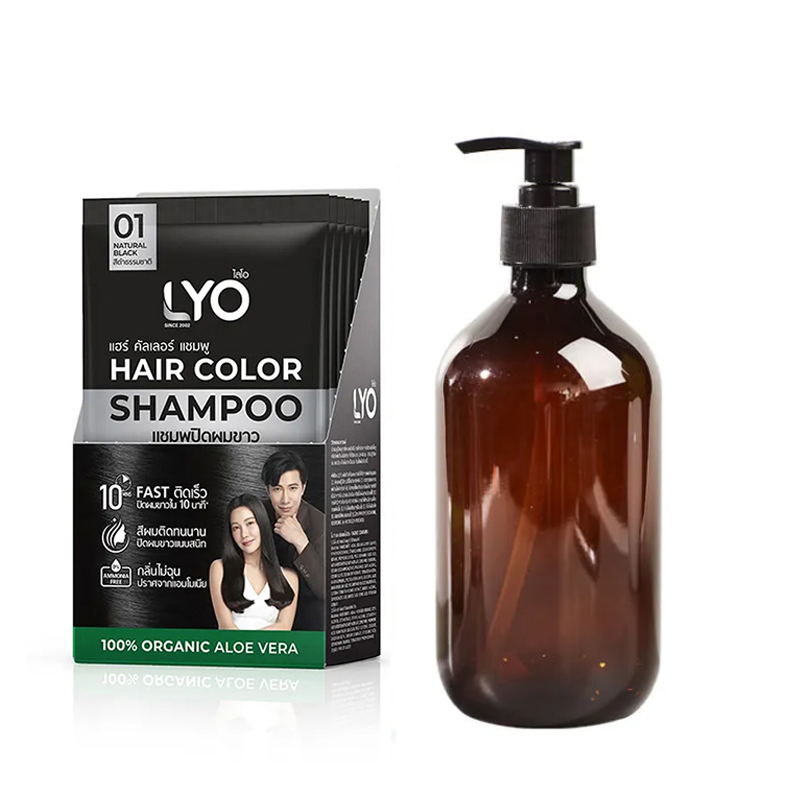 Lyo ธรรมชาติพืชย้อมผมสีผมแชมพู - Hair Care Color บทวิจารณ์และราคา