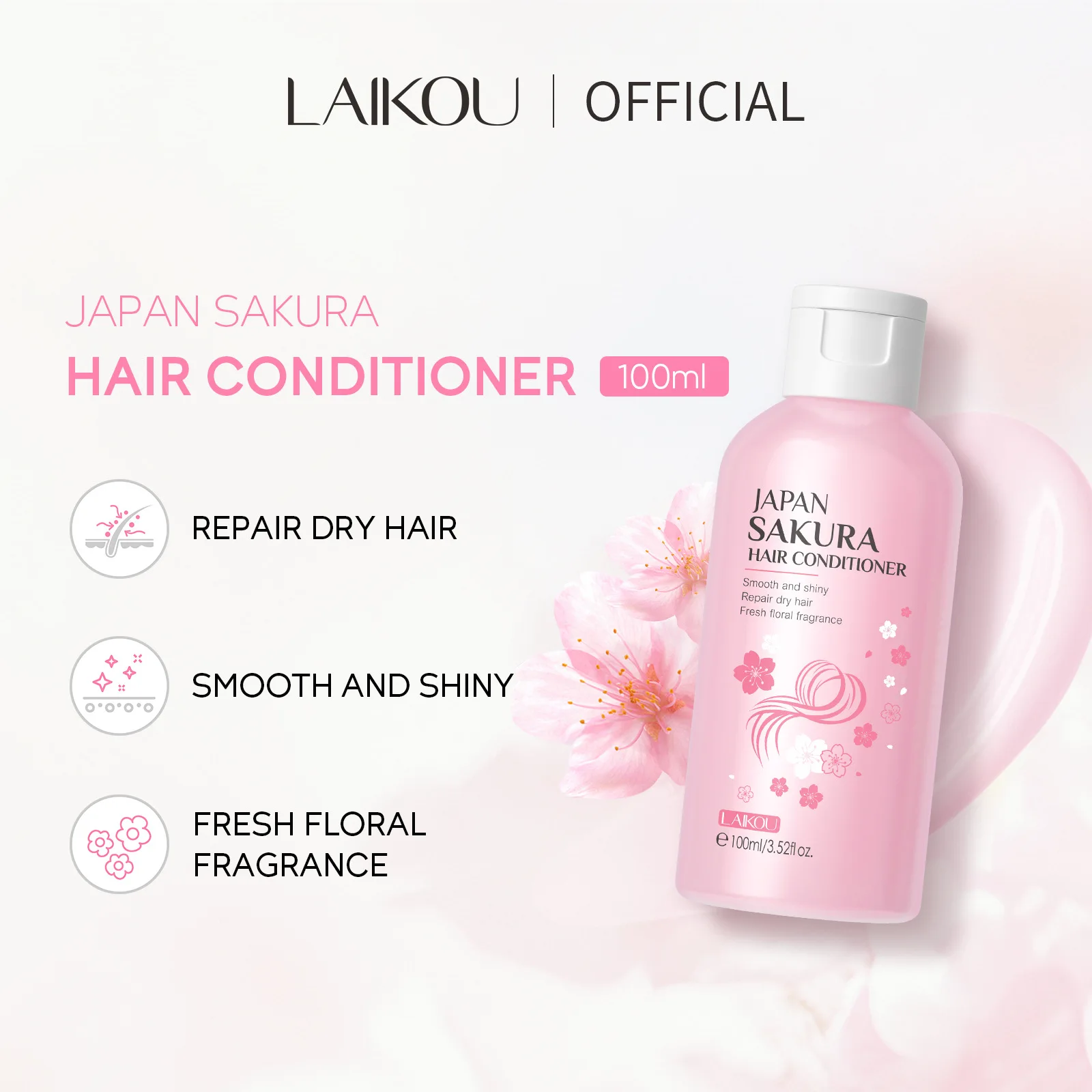 LAIKOU Japan Sakura แชมพูหรือค - Hair Care Loreal บทวิจารณ์และราคา