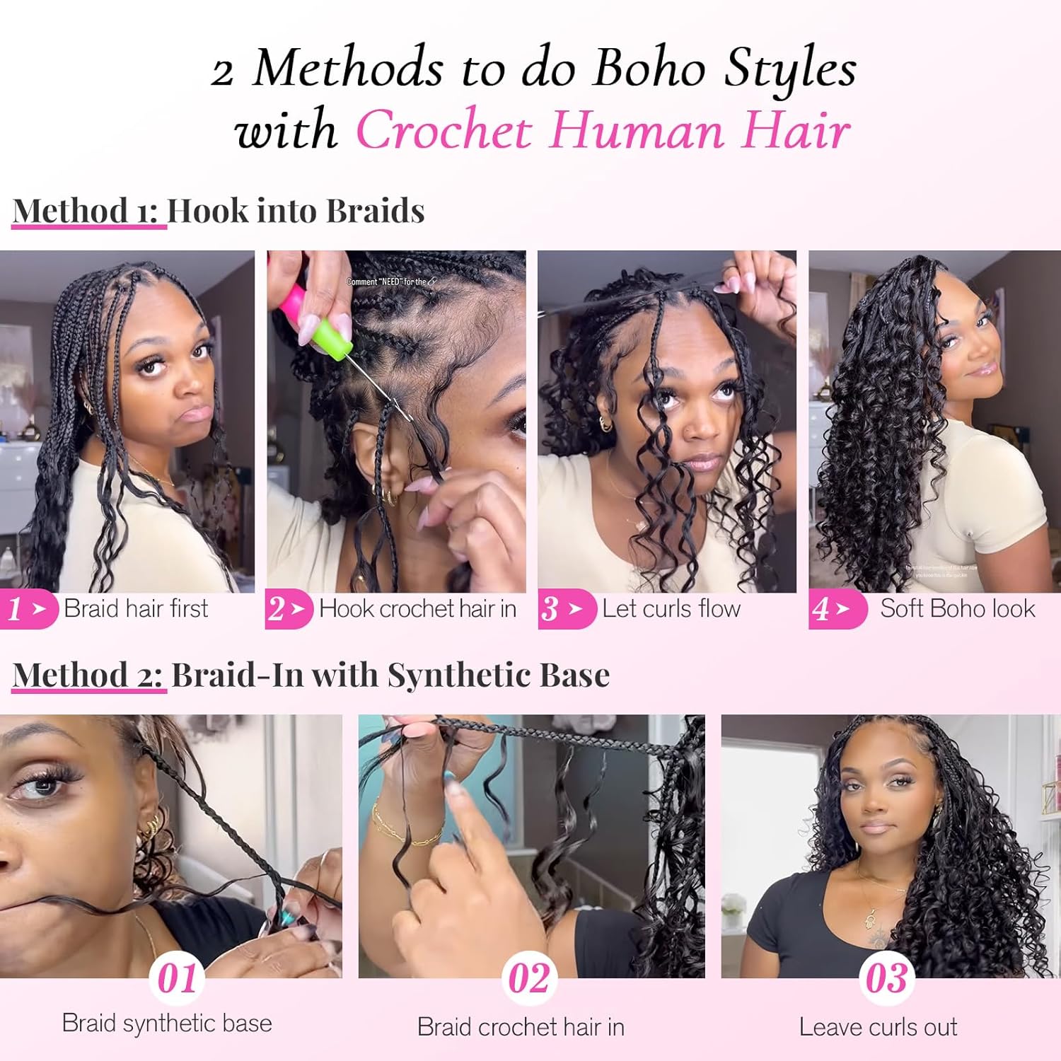 ผมต่อแบบโครเชต์ ทำจากผมแท้ น้ำ - Hair Care Color บทวิจารณ์และราคา