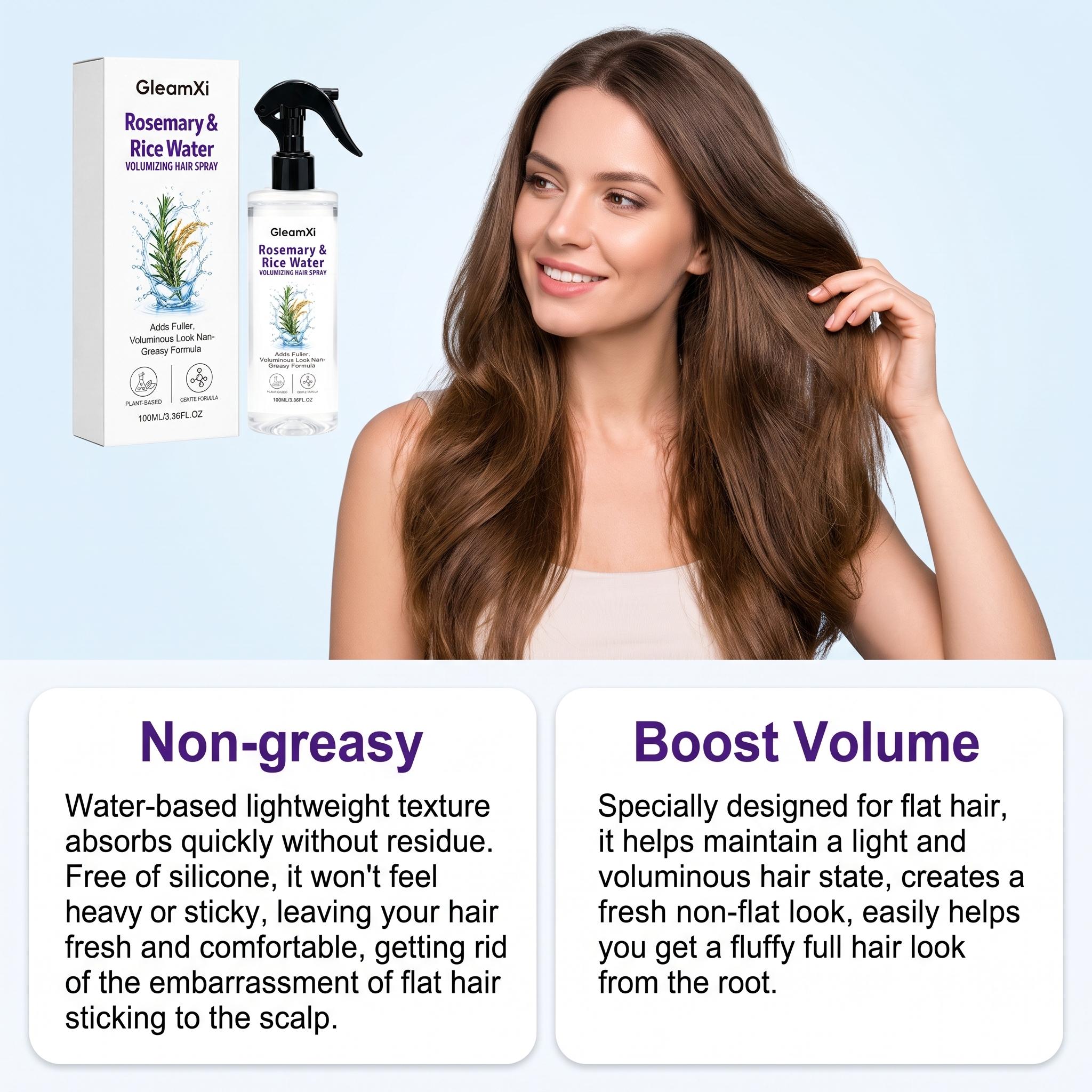 สเปรย์บำรุงผม GleamXi Rosemary - Hair Care With Rice Water บทวิจารณ์และราคา