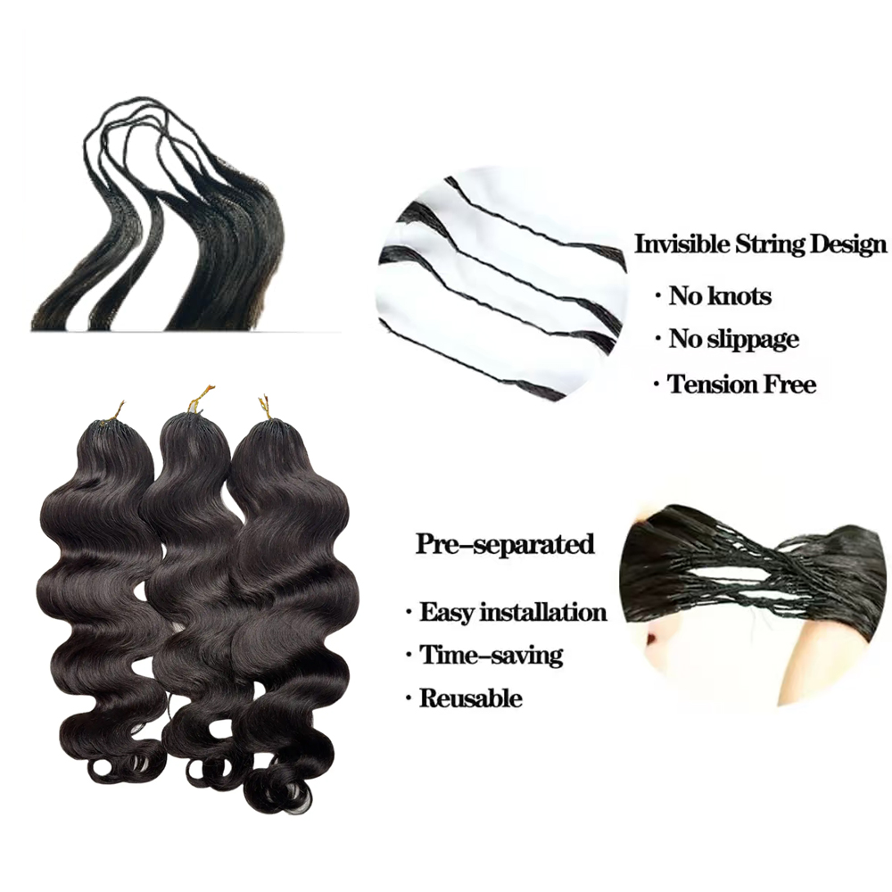 ผมต่อแบบโครเชต์ไร้ปม แยกช่อสำเ - Hair Care For Wavy Hair บทวิจารณ์และราคา