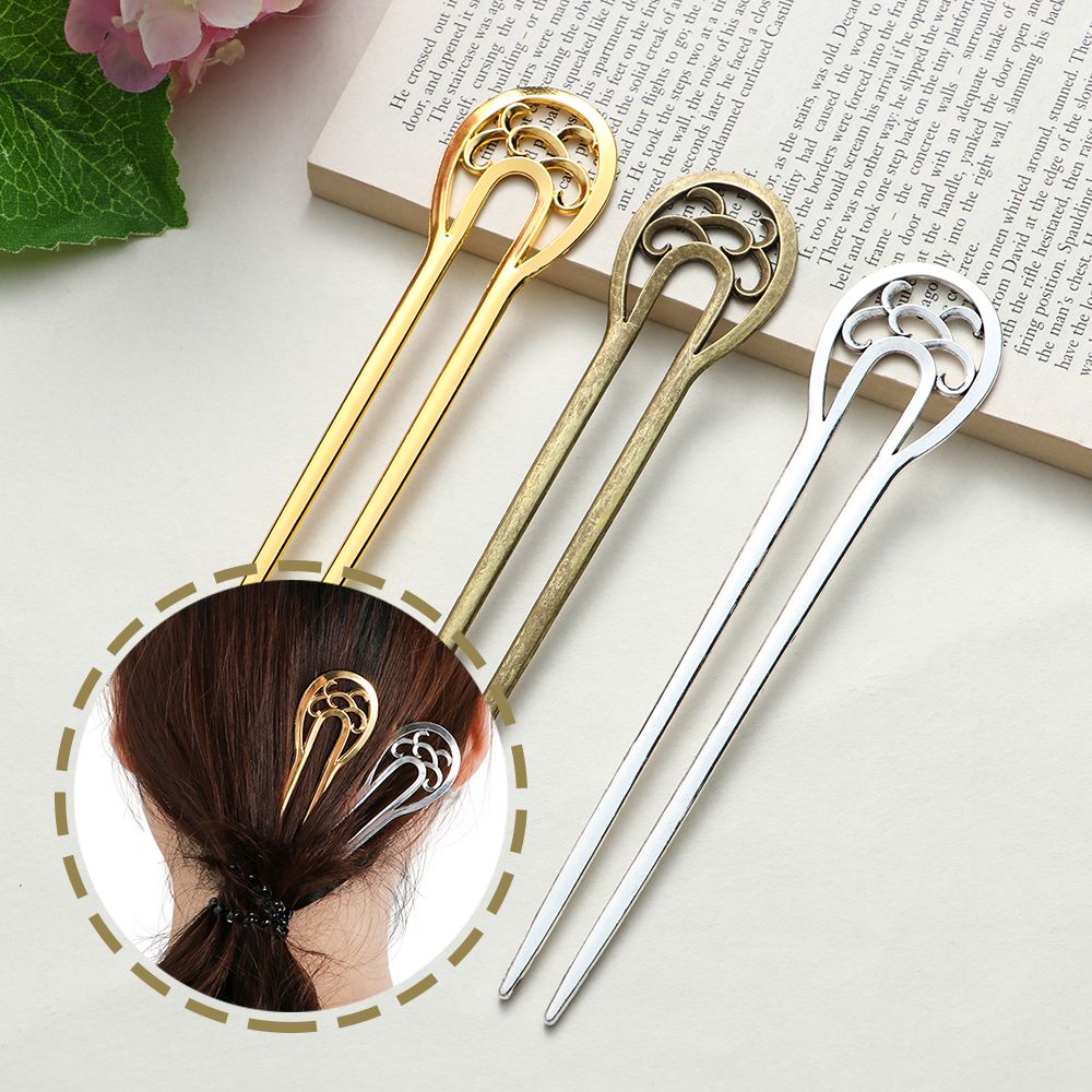 กิ๊บติดผมโลหะรูปดอกไม้หยักคู่เ - Hair Care For Wavy Hair บทวิจารณ์และราคา